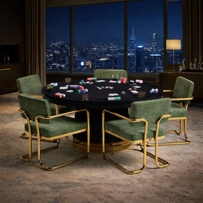 Ram Game Room Prohibition Series 60" Poker-Black