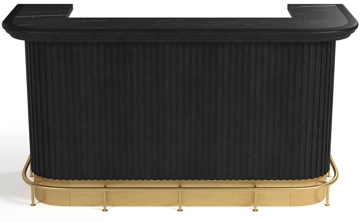 Ram Game Room Prohibition Series 84" Cocktail Bar-Black