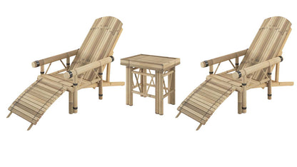 Ram Game Room Adirondack Bamboo Tiki Chair