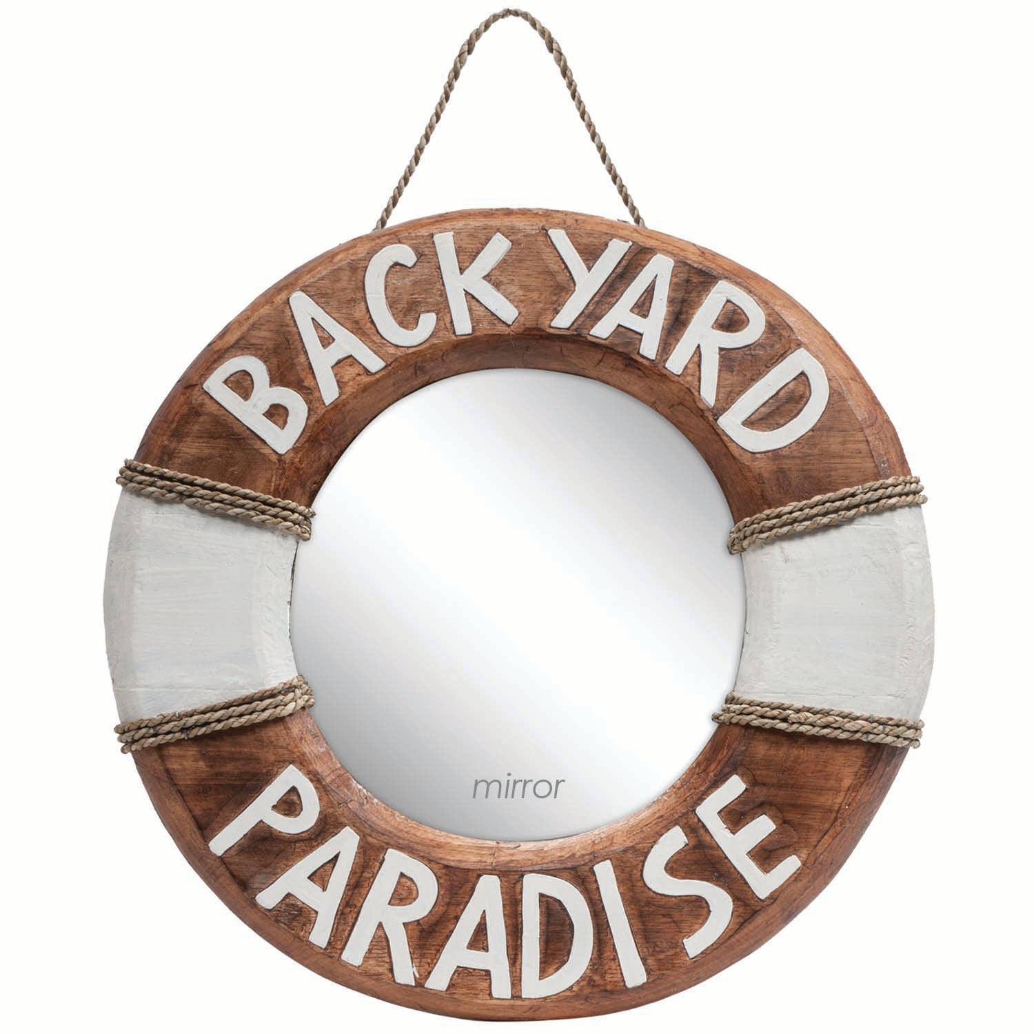 Ram Game Room Backyard Paradise Buoy Mirror