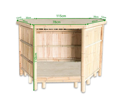 Ram Game Room Bamboo Corner Tiki Bar