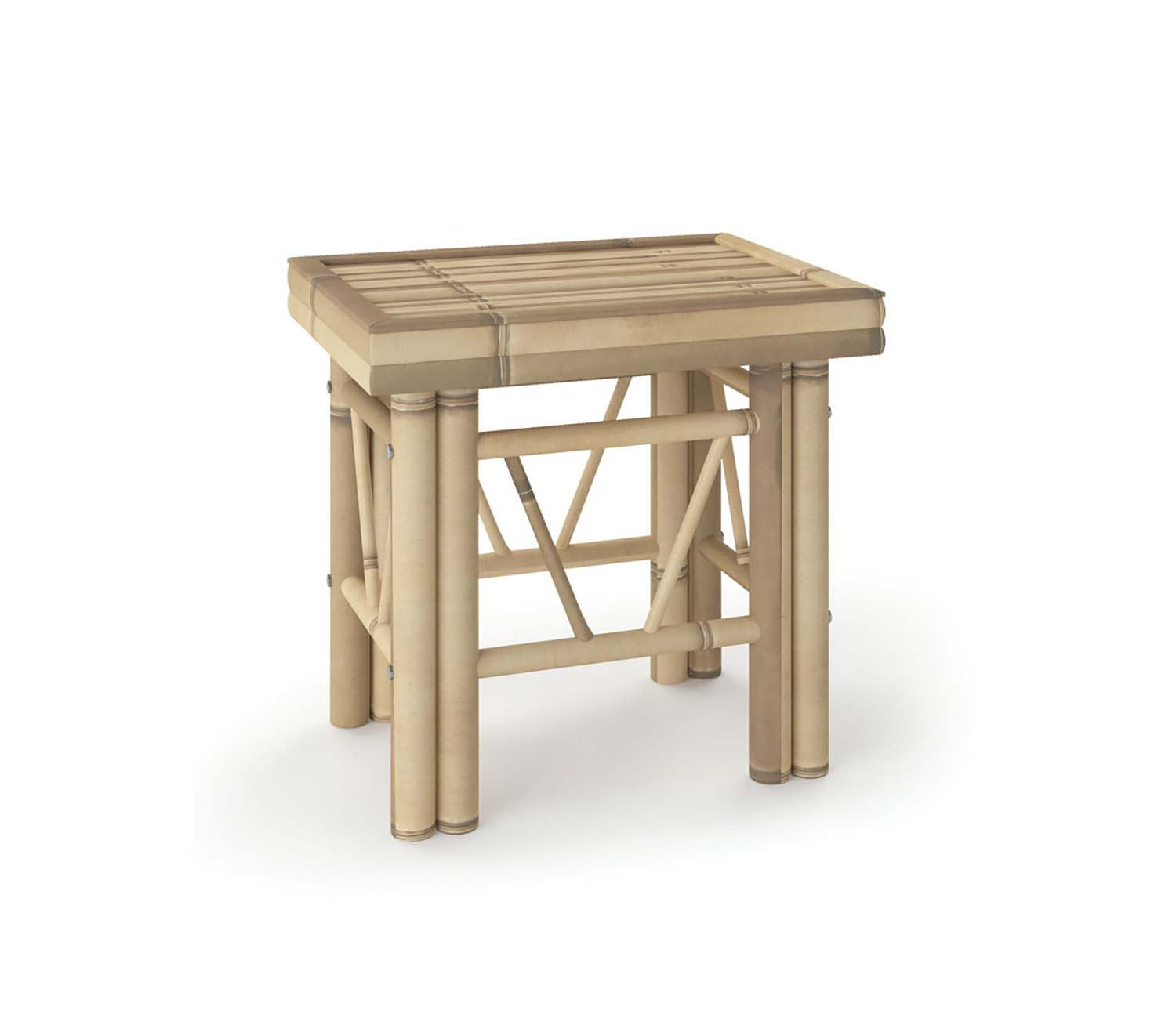 Ram Game Room Bamboo Side Table