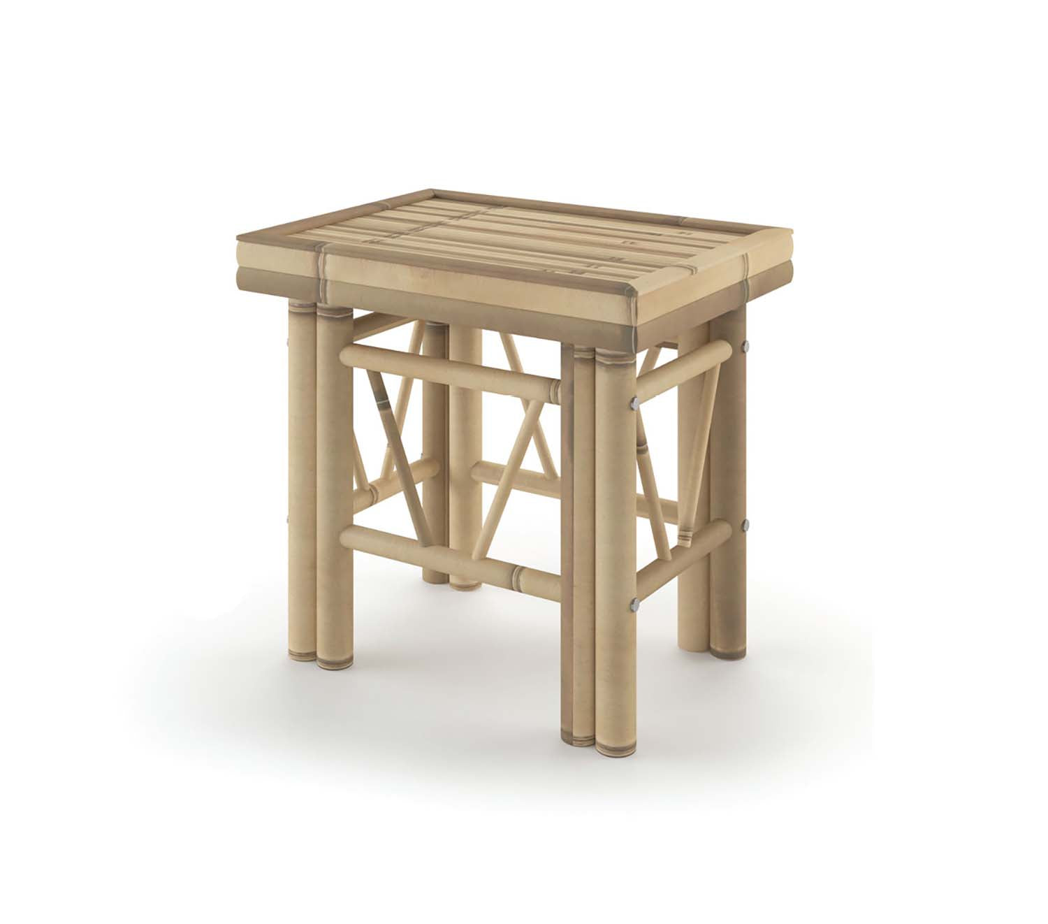 Ram Game Room Bamboo Side Table