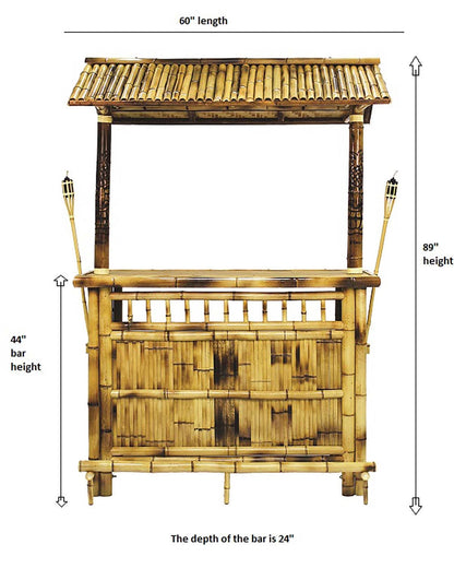 Ram Game Room Bamboo Tiki Bar