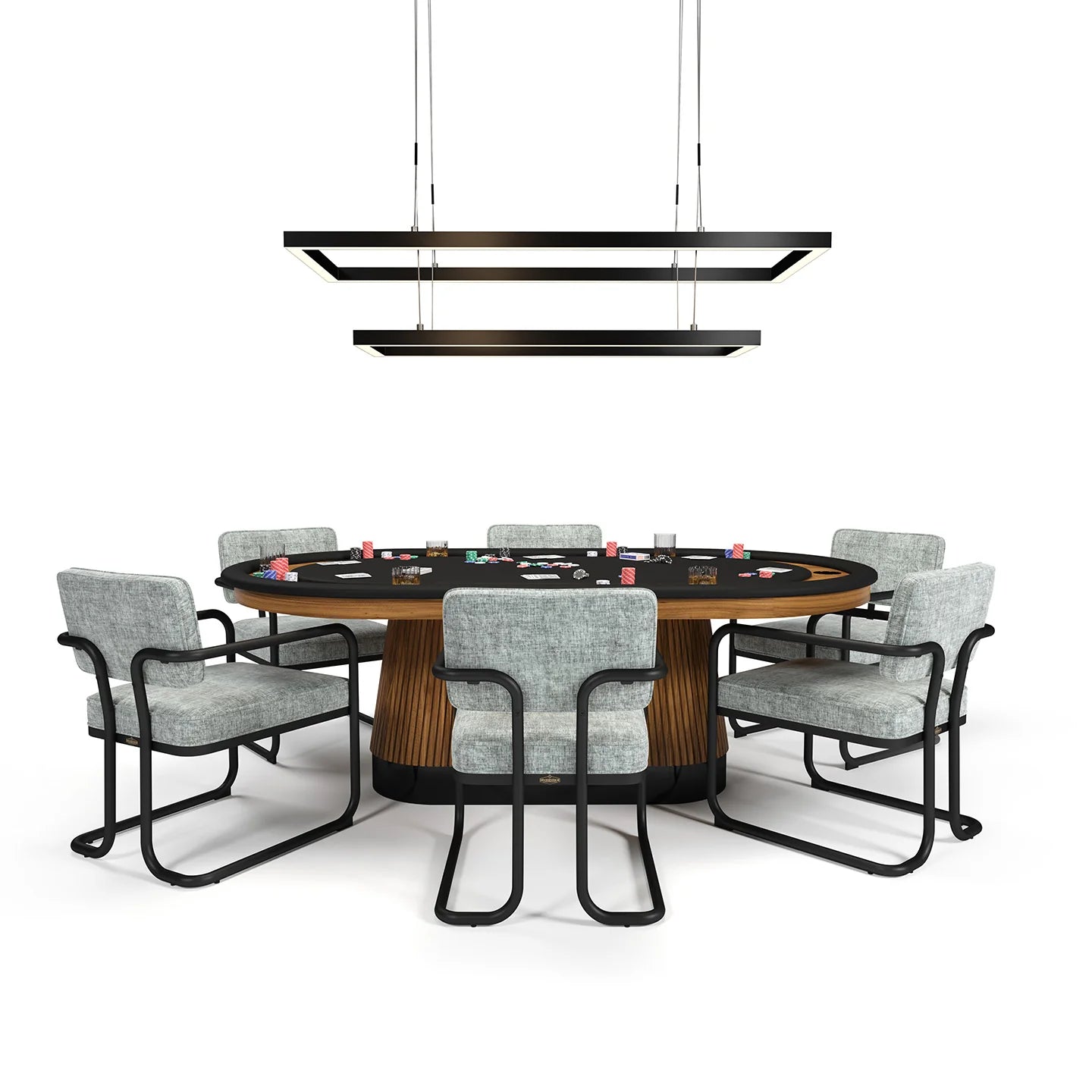 Ram Game Room Double Tiered Rectangular Game Table Light Fixture – Spot ...