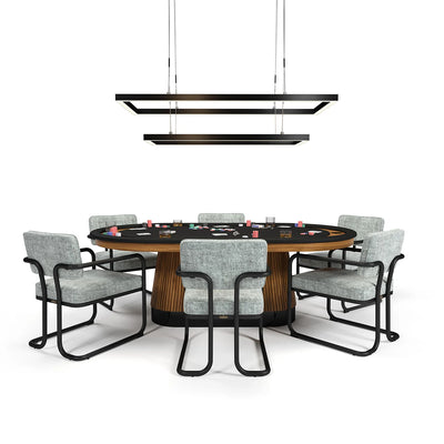Ram Game Room Double Tiered Rectangular Game Table Light Fixture