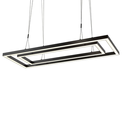 Ram Game Room Double Tiered Rectangular Game Table Light Fixture