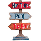 Ram Game Room Hot Tub, Pool, Tiki Bar Stand Up Sign