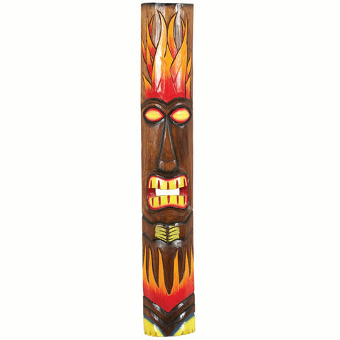 Ram Game Room Large Fire Tiki Mask Decoration