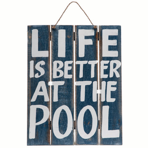 Ram Game Room Life Is Better At The Pool Outdoor Sign