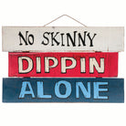Ram Game Room No Skinny Dippin Alone Outdoor Sign