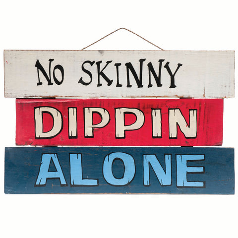 Ram Game Room No Skinny Dippin Alone Outdoor Sign