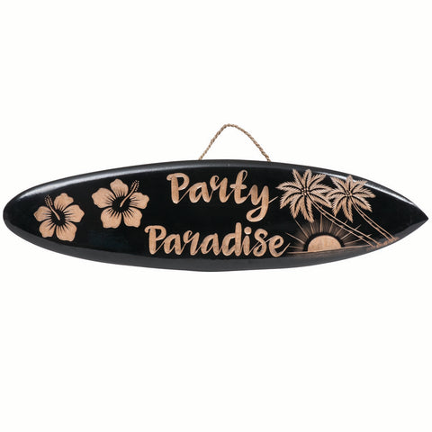 Ram Game Room Party Paradise Surfboard Sign