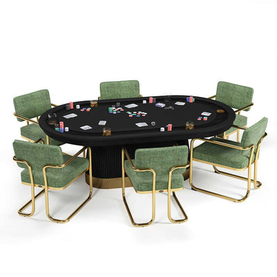 Ram Game Room Prohibition Series Texas Hold'Em Table-Black