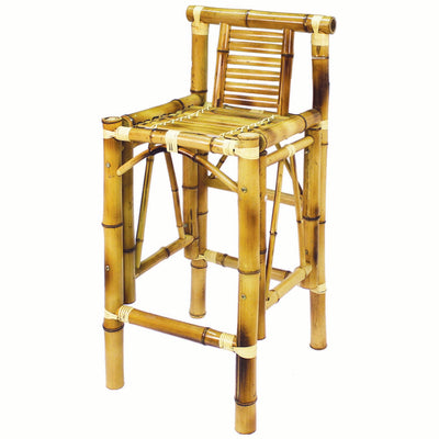Ram Game Room Set Of Two Bamboo Tiki Bar Stools