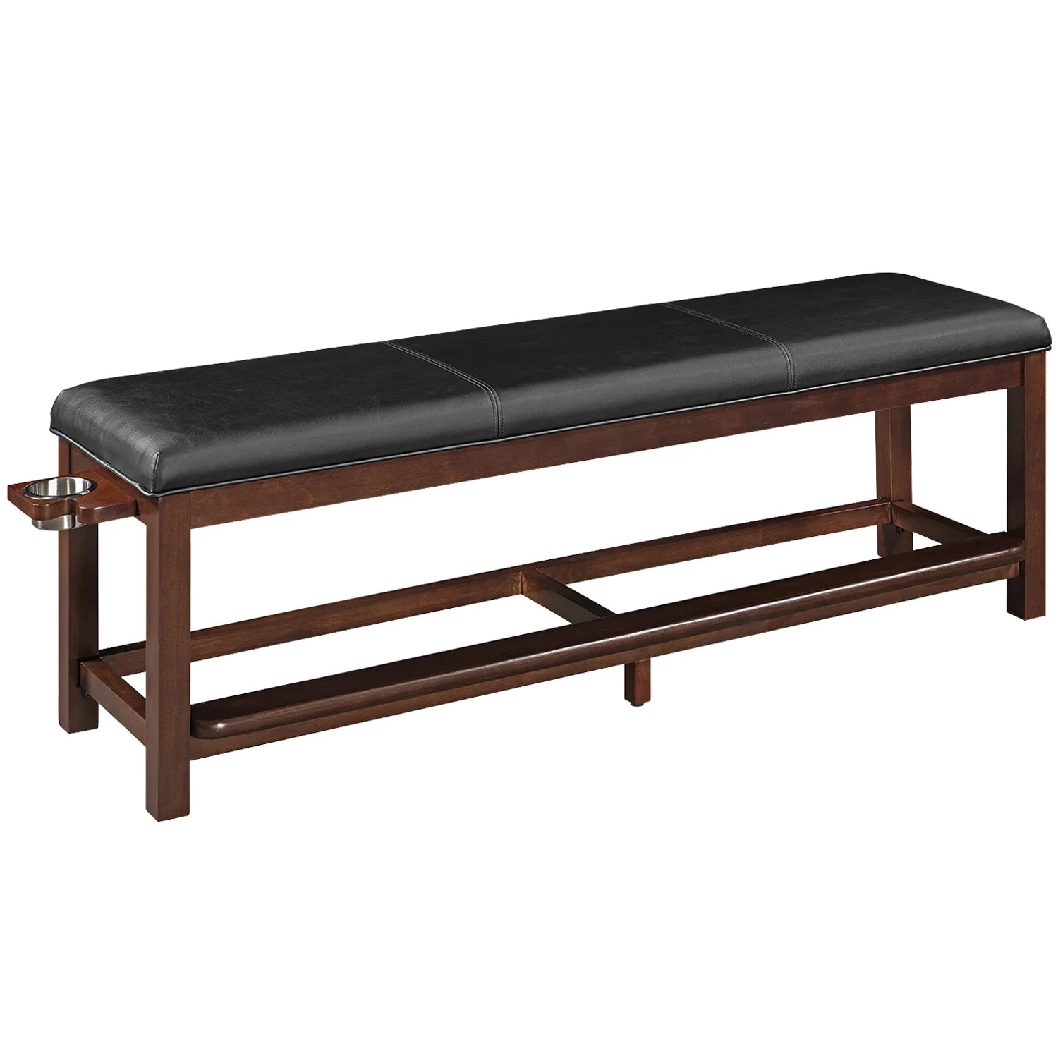 Ram Game Room Spectator Storage Bench - Cappuccino