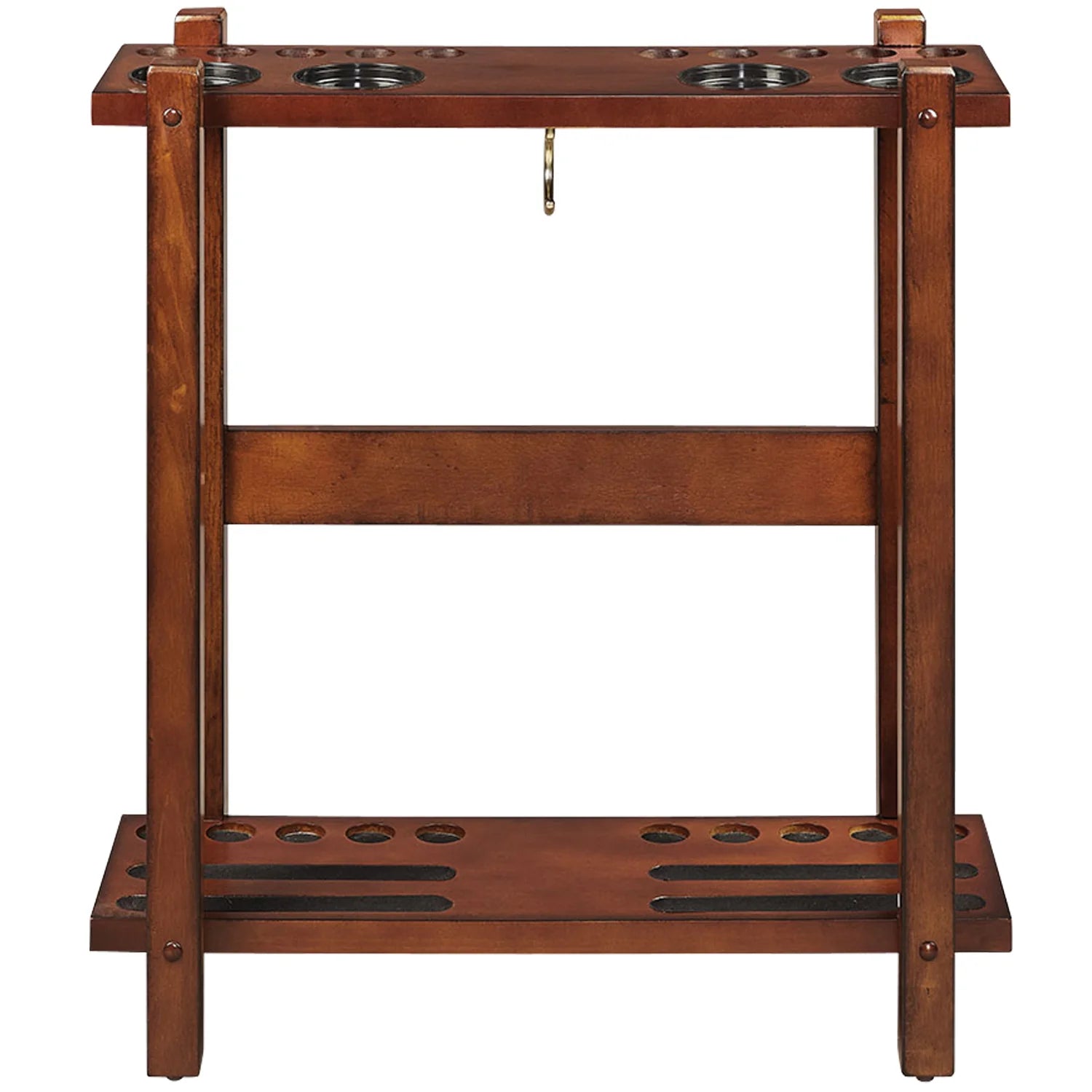 Ram Game Room Straight Floor Cue Rack - Chestnut