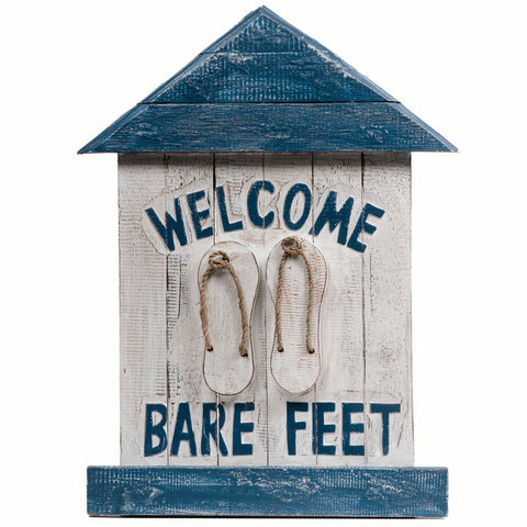 Ram Game Room Welcome Bare Feet Sign