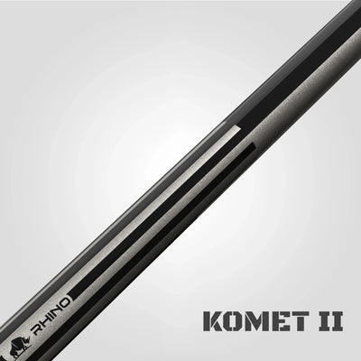 Rhino Komet II Break Cue, Black & Grey