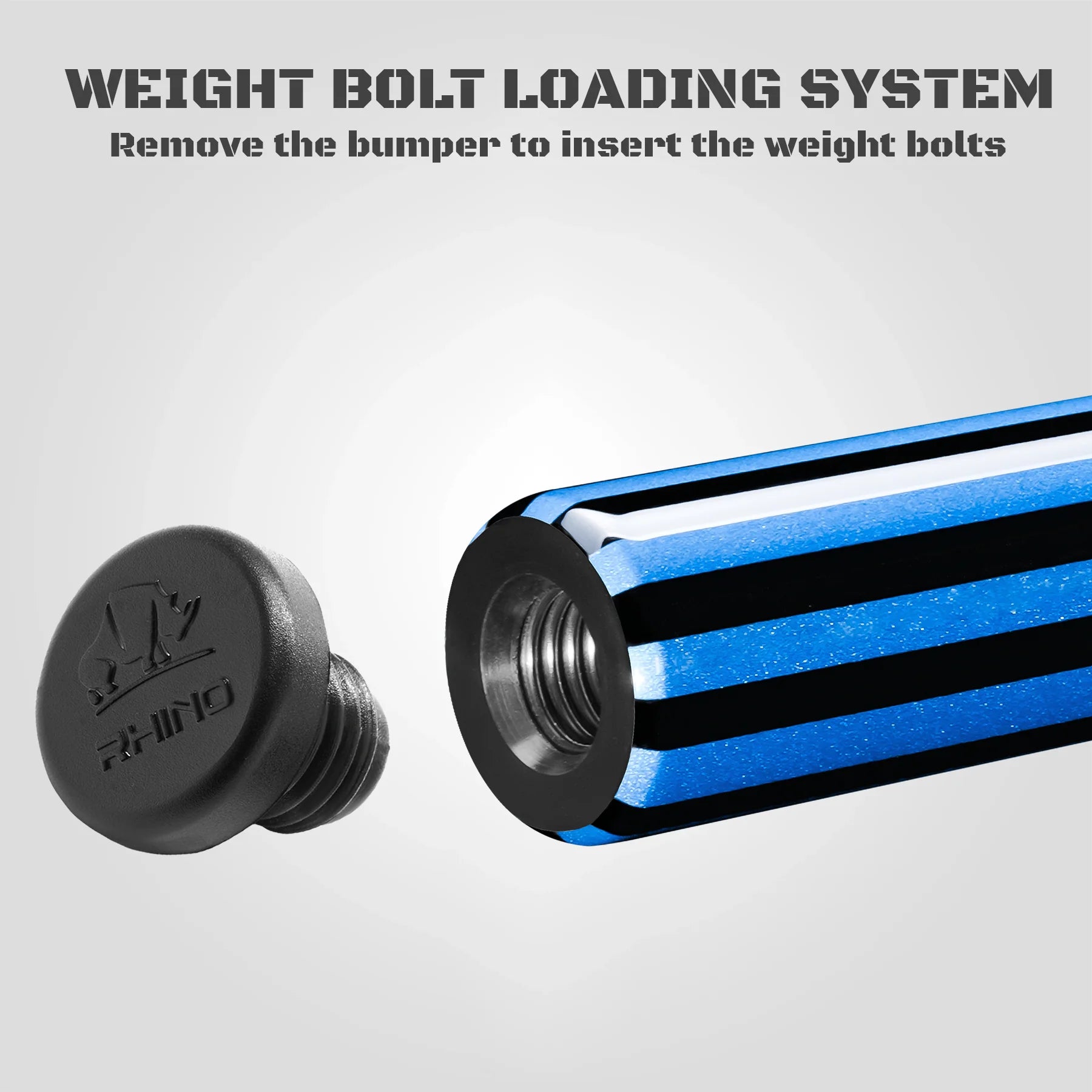 Rhino Komet II Break Cue, Black & Blue