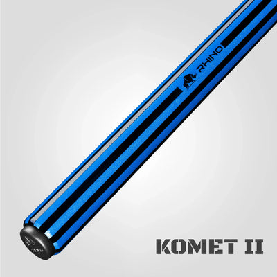 Rhino Komet II Break Cue, Black & Blue