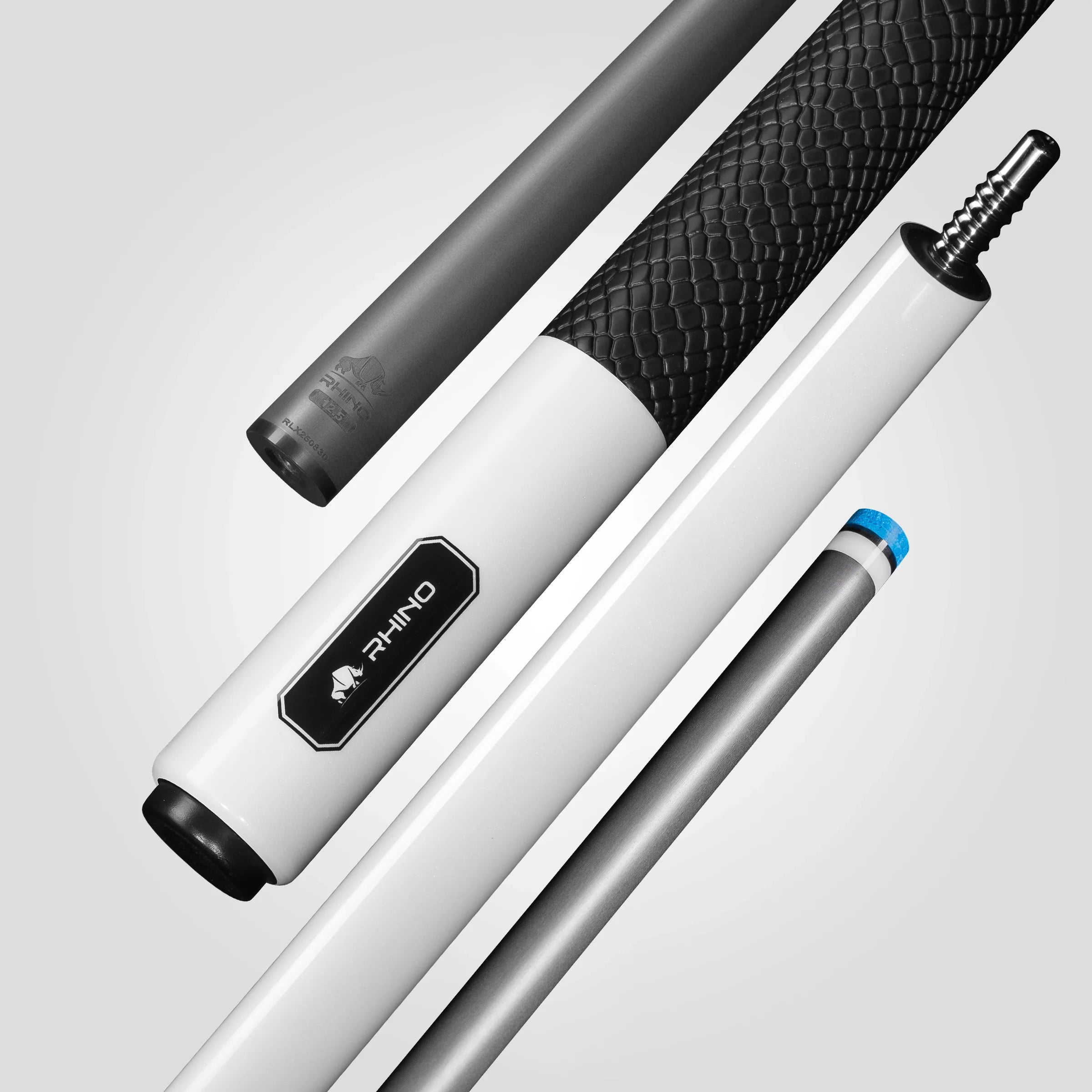 Rhino Luminax Sport Wrap Pool Cue, White Pearl