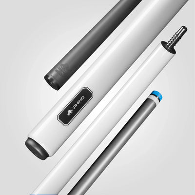 Rhino Luminax Wrapless Pool Cue, White Pearl