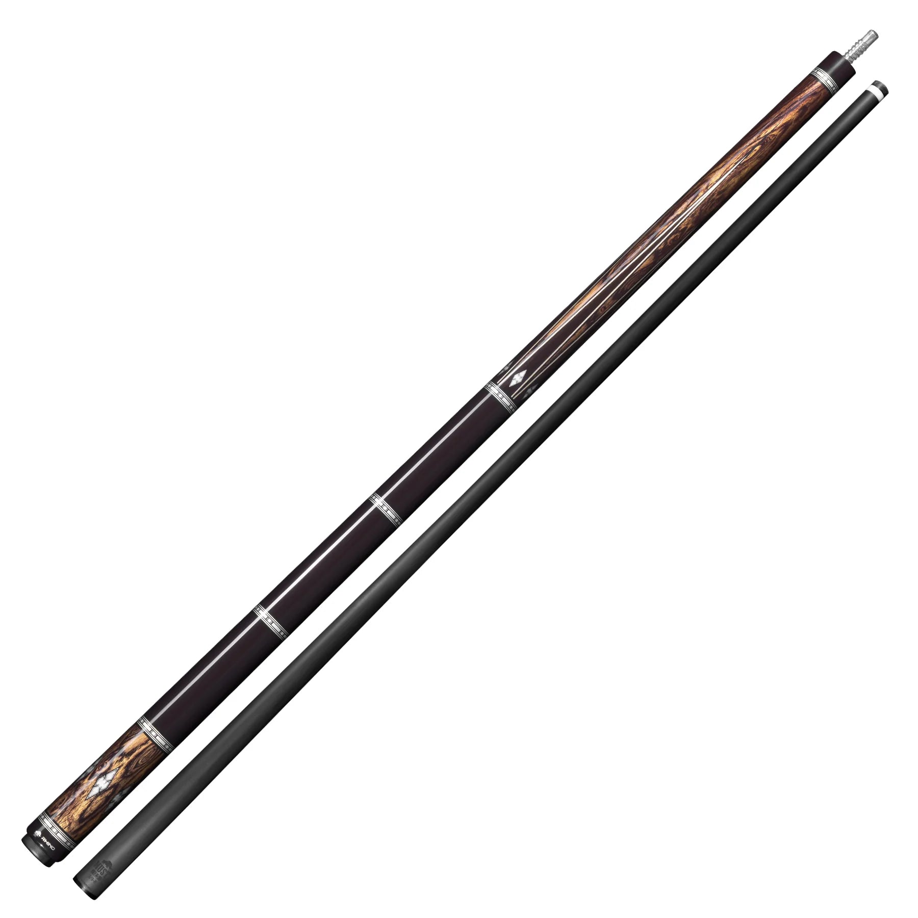 Rhino Must Pool Cue MU2 Bocote Ebony Diamond, 12.5mm
