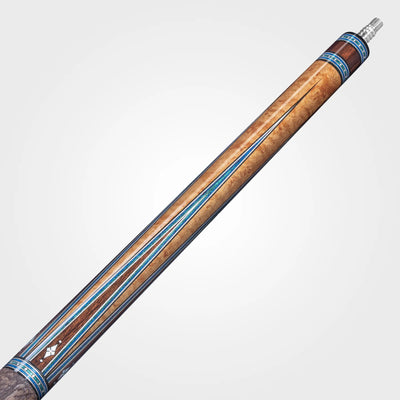 Rhino Must Pool Cue MU5 Maple Azure Inlay, 12.5mm