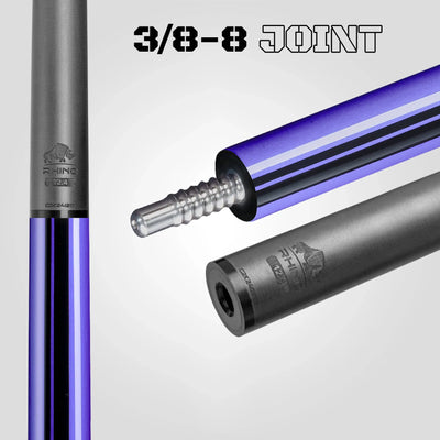 Rhino Nebula 2 Wrapless Pool Cue, Amethyst Purple
