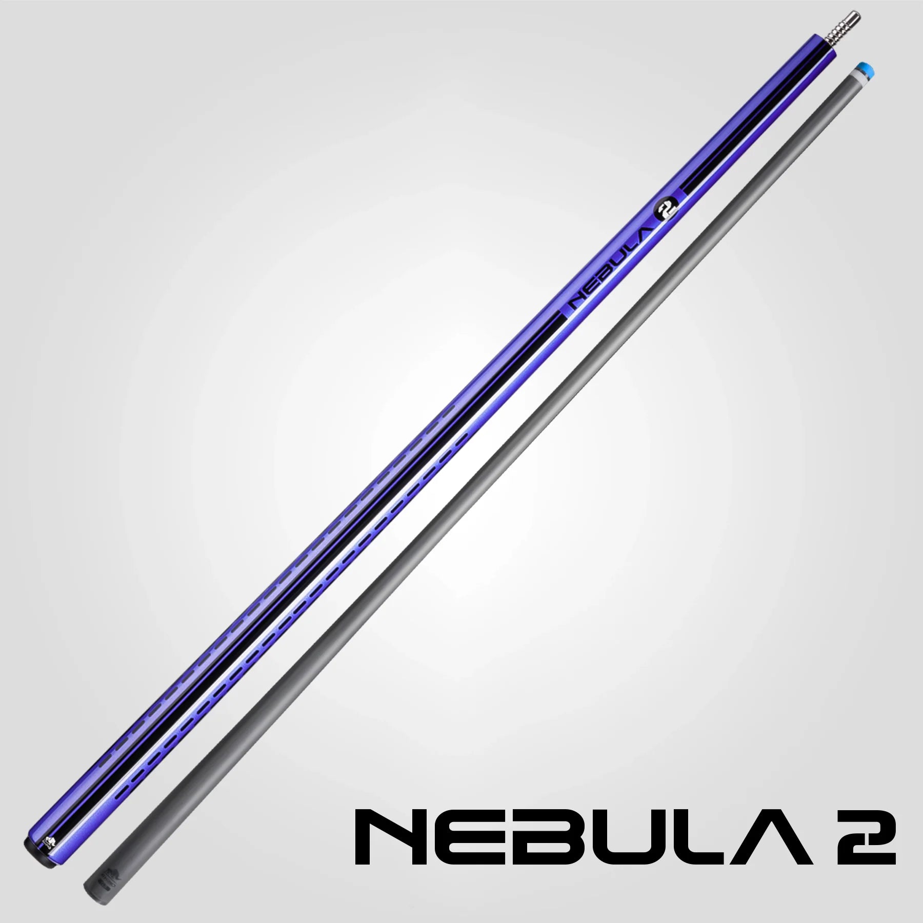Rhino Nebula 2 Wrapless Pool Cue, Amethyst Purple