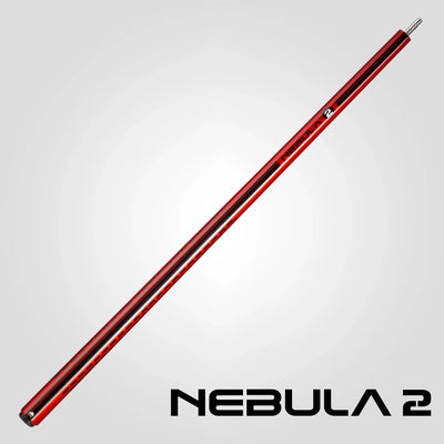 Rhino Nebula 2 Wrapless Pool Cue, Crimson Red