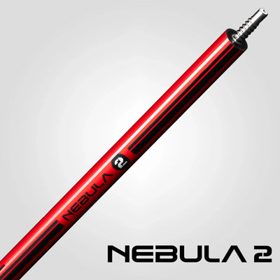 Rhino Nebula 2 Wrapless Pool Cue, Crimson Red