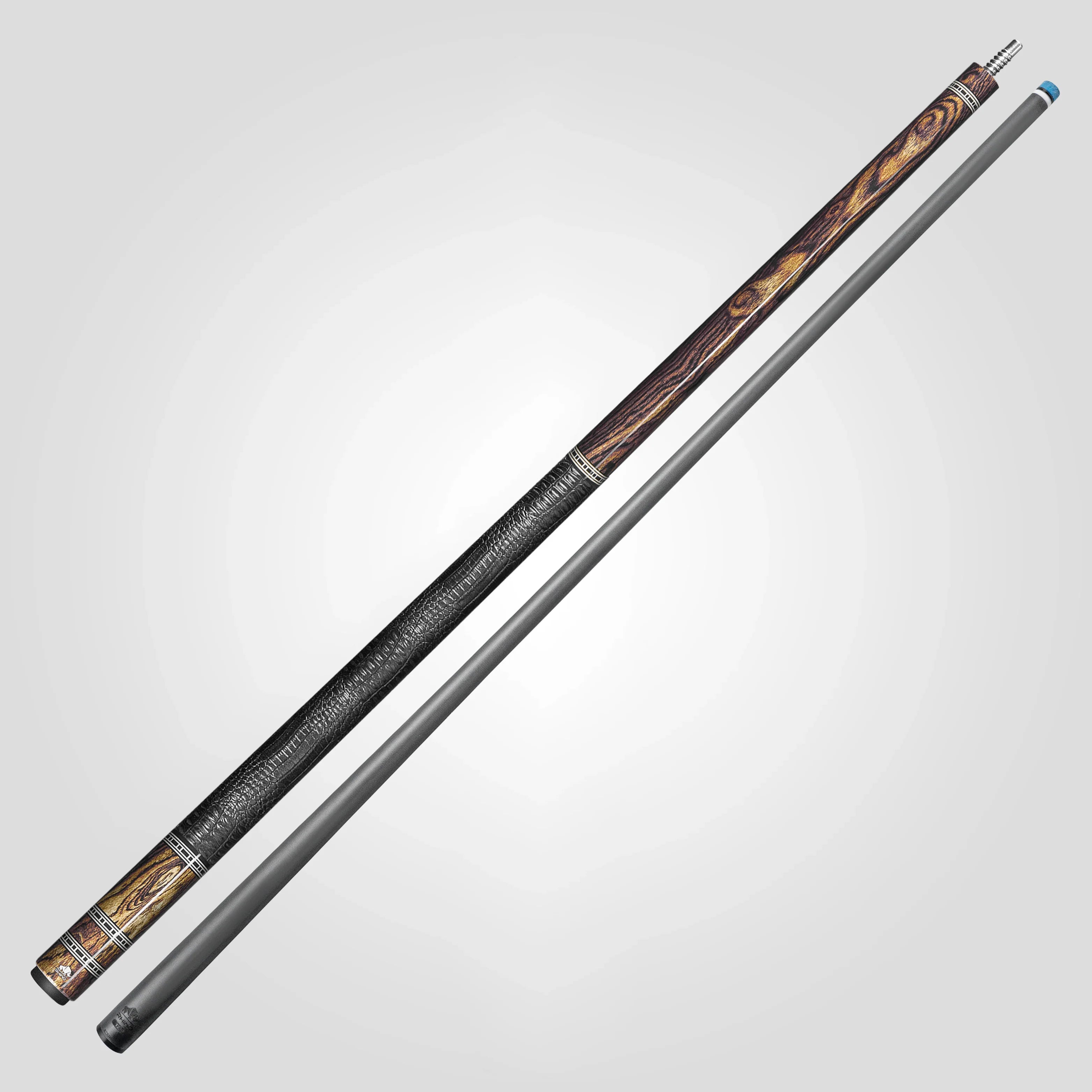 Rhino Retrô Crocodile Embossed Microfiber Leather Wrap Pool Cue, Bocote
