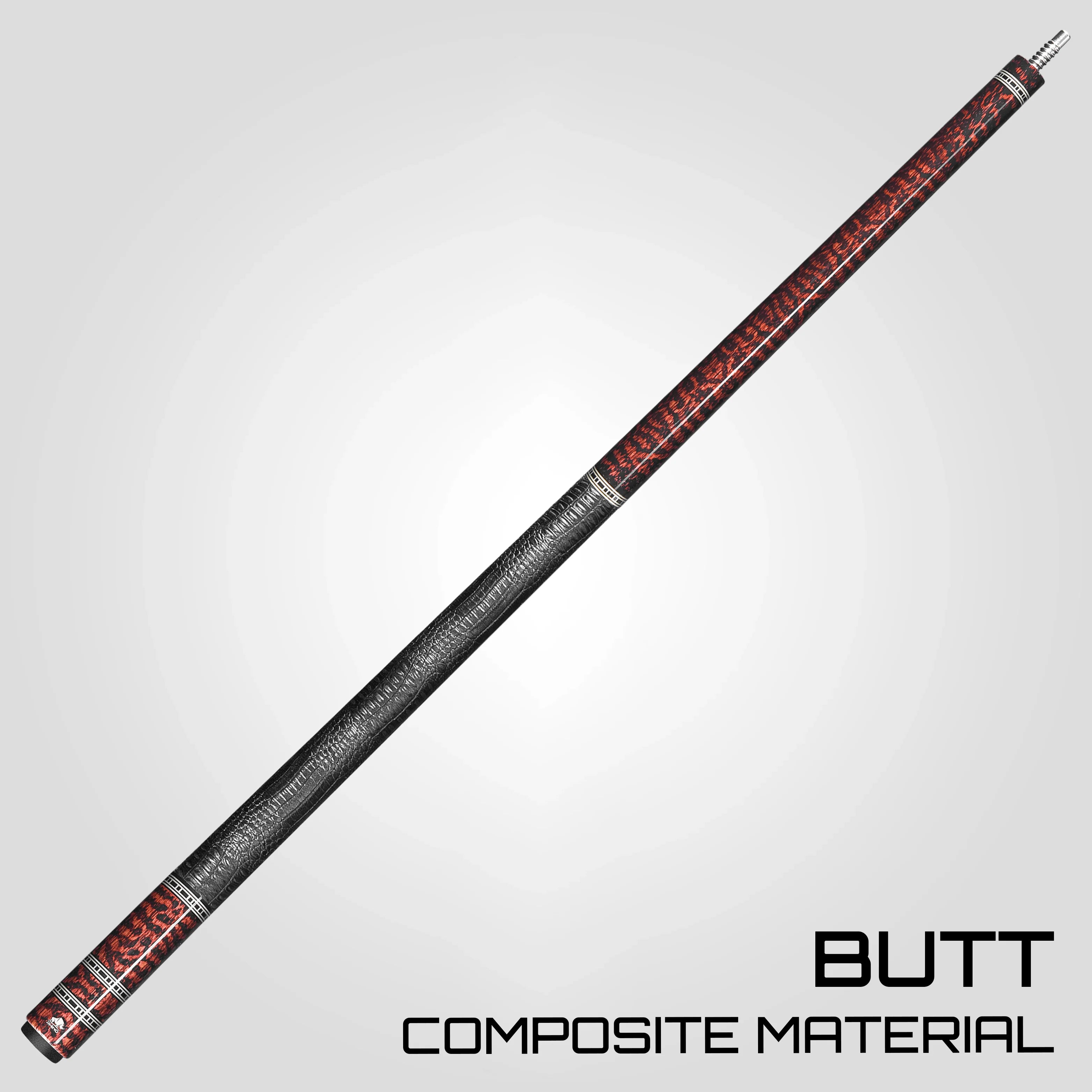 Rhino Retrô Crocodile Embossed Microfiber Leather Wrap Pool Cue, Snake
