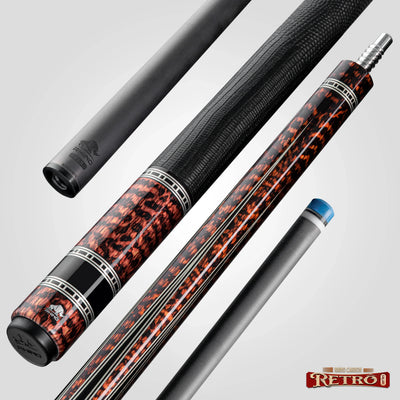 Rhino Retrô Lizard Embossed Microfiber Leather Wrap Pool Cue & Point, Snake