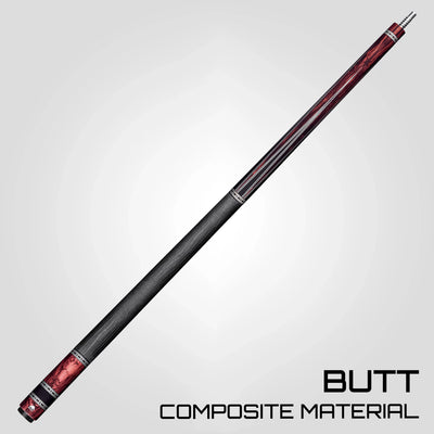 Rhino Retrô Lizard Embossed Microfiber Leather Wrap Pool Cue & Point, Cocobolo