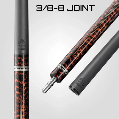 Rhino Retrô Lizard Embossed Microfiber Leather Wrap Pool Cue & Point, Snake
