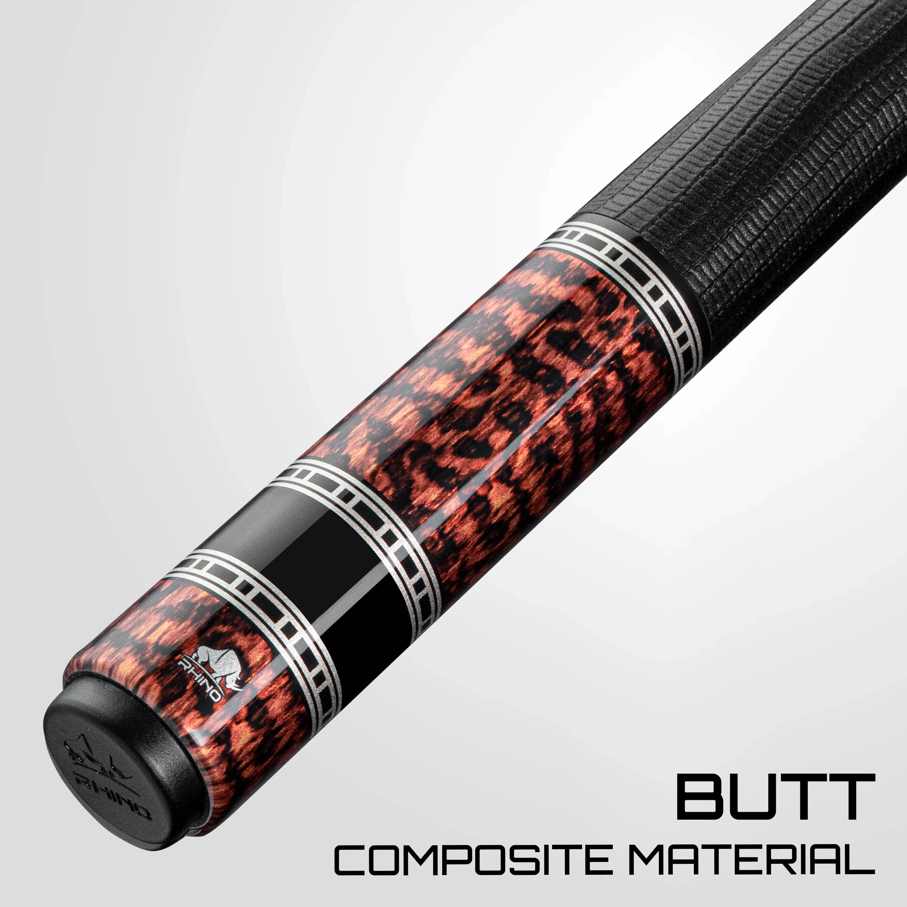Rhino Retrô Lizard Embossed Microfiber Leather Wrap Pool Cue & Point, Snake