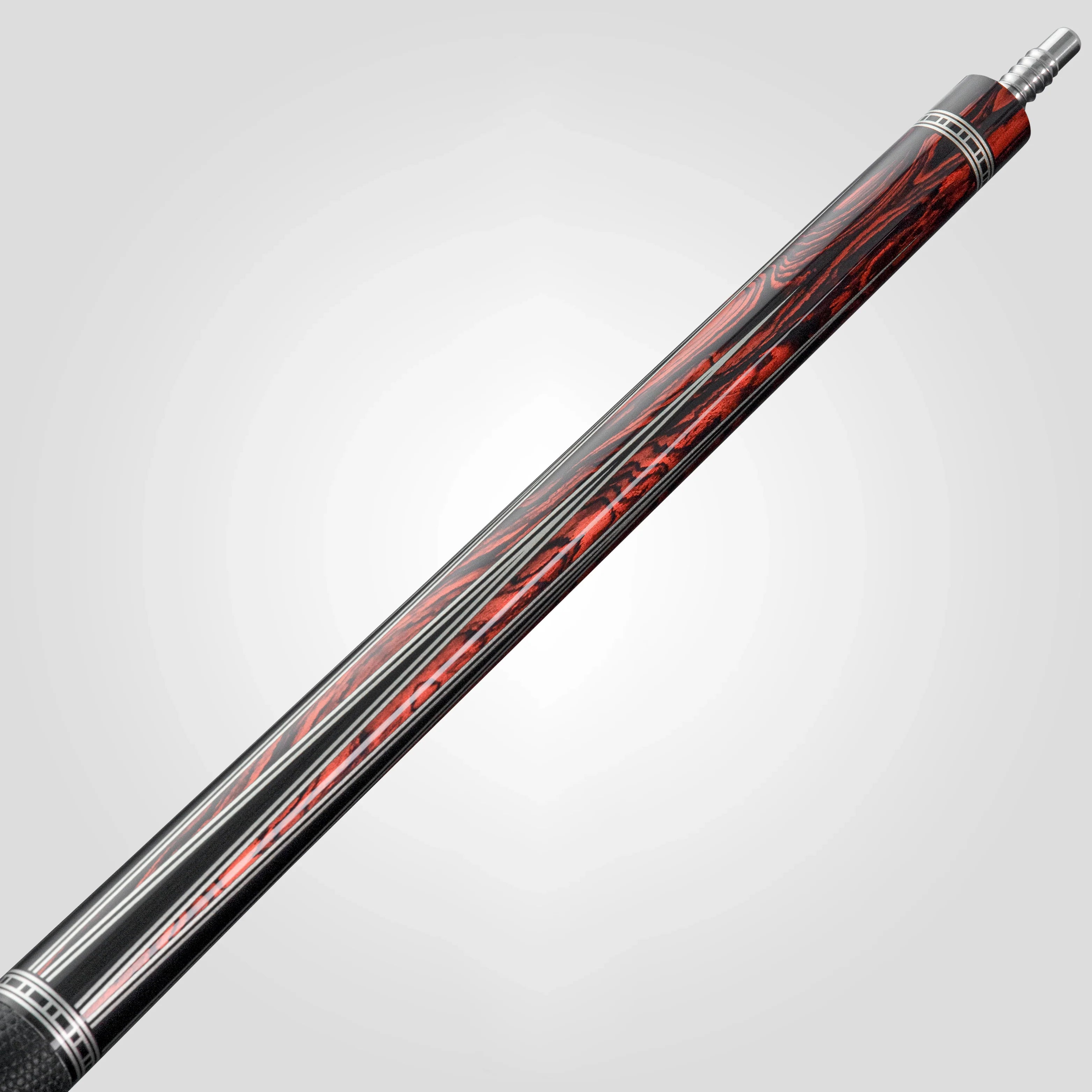 Rhino Retrô Lizard Embossed Microfiber Leather Wrap Pool Cue & Point, Cocobolo