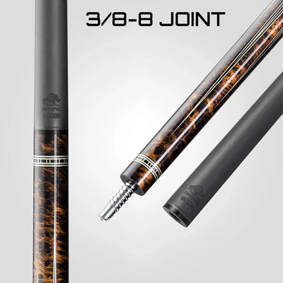 Rhino Retrô Lizard Embossed Microfiber Leather Wrap Pool Cue & Point, Thuya