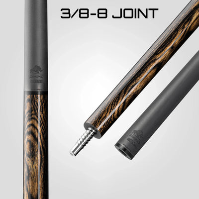 Rhino Retrô Wrapless Pool Cue, Bocote