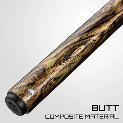 Rhino Retrô Wrapless Pool Cue, Bocote