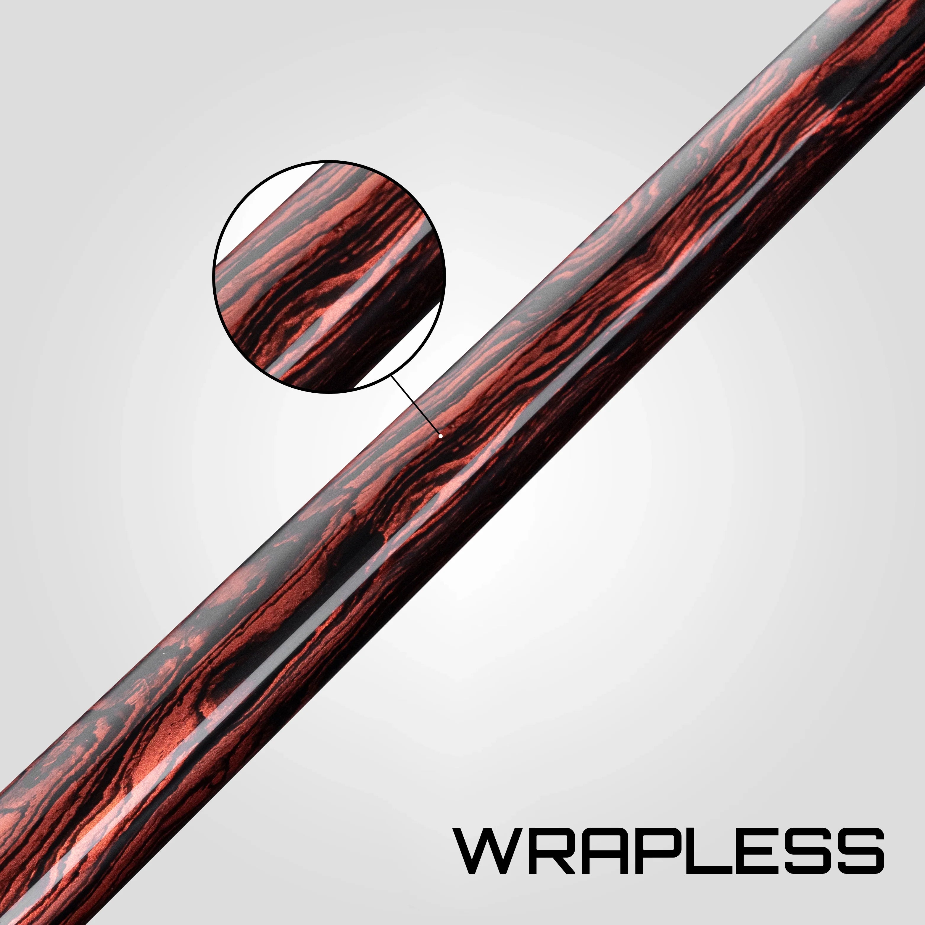 Rhino Retrô Wrapless Pool Cue, Cocobolo