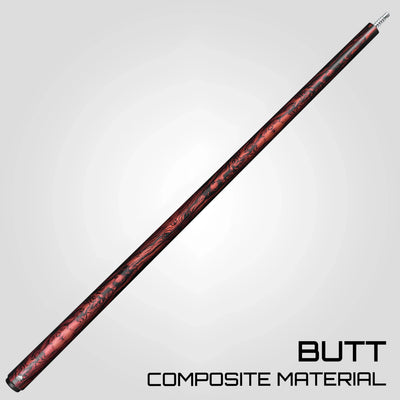 Rhino Retrô Wrapless Pool Cue, Cocobolo