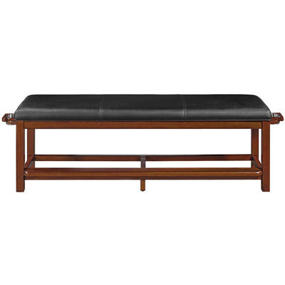 Ram Game Room Spectator Storage Bench - Chestnut