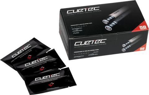 Cuetec Cynergy SPCTW58 Shaft Wipes - 58ct Box