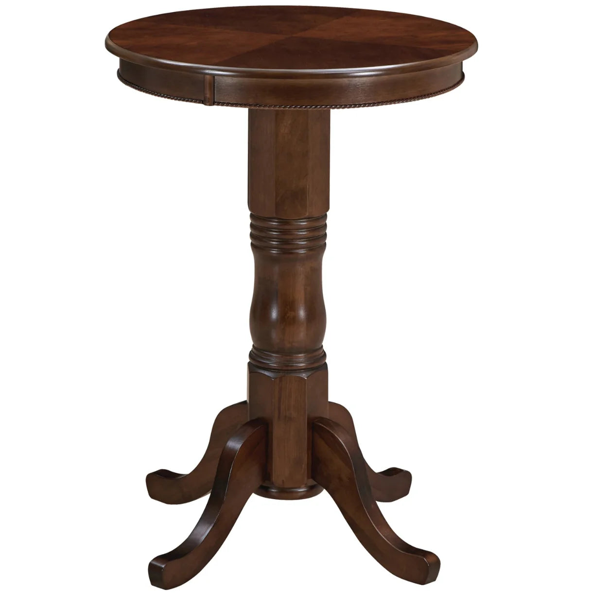 Ram Game Room English Style Round Pub Table - Cappuccino