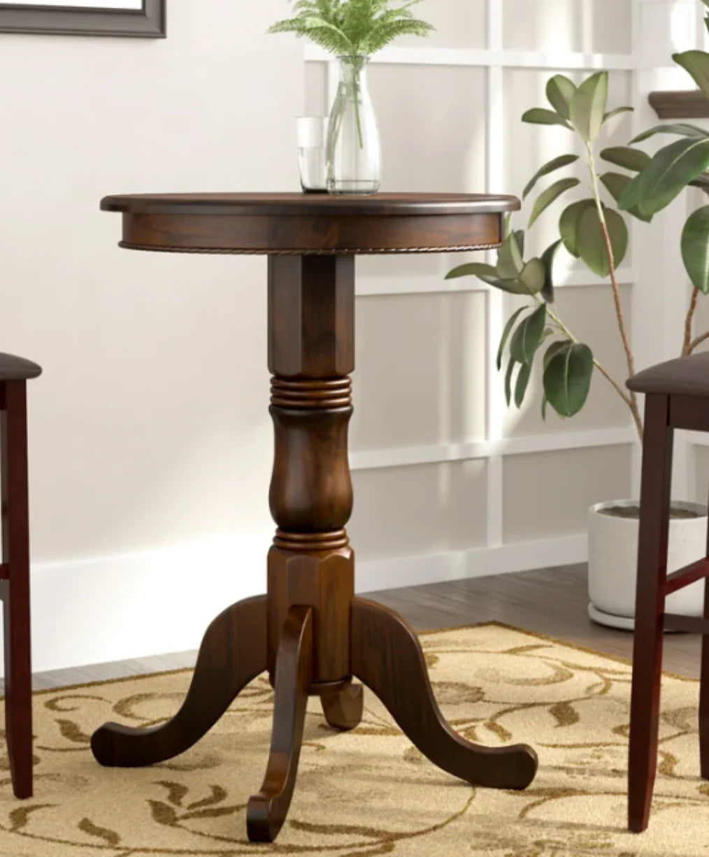 Ram Game Room English Style Round Pub Table - Cappuccino