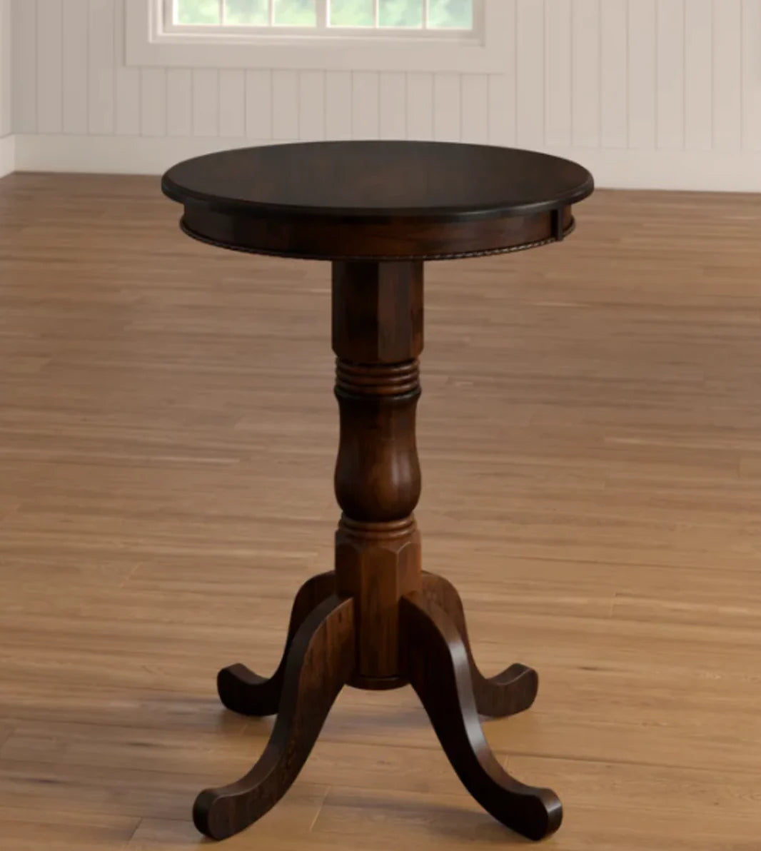 Ram Game Room English Style Round Pub Table - Cappuccino